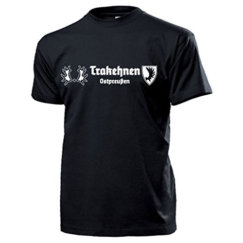 T-shirt Trakehnen noir grand confort XXXXXL à motif Pelle d'élan