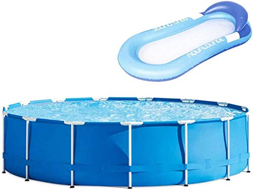 JWCN Rahmen Pool Family Swimmingpool mit Poolabdeckung Hinterhof Swimming Paddling Pool Privater Pool für Kinder und…
