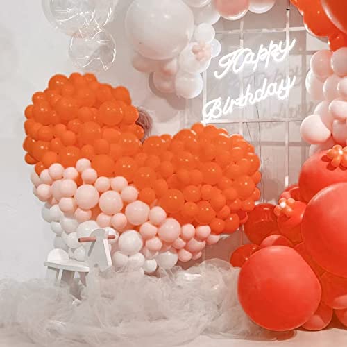 Image of Orange Balloons 110Pcs, 5 Inch Small Latex Party Balloons, Mini Thick Orange Balloons for Birthday Wedding Baby Shower Decorations.