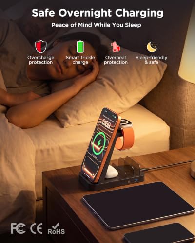 GAUOLN 5-in-1 Wireless Charging Station (36W) – iPhone + Watch + AirPods Dock — view 7