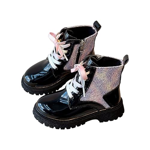 IWIHMIV Toddler Girl Ankle Boots Outdoor Non Slip Kids Ankle Boots With Side Zipper Fashion Dress Short Booties2
