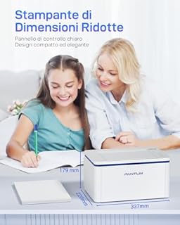 PANTUM BP2309W Stampante Laser WiFi Bianco e Nero, 20 ppm, Bluetooth, USB, Stampanti portatile compatta a Funzione Mini Singola per Casa Piccola Ufficio