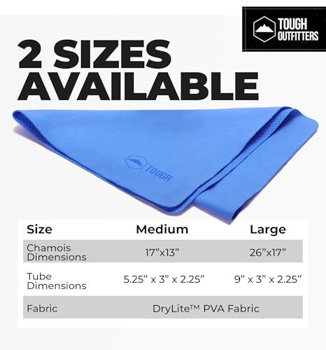 Tough Outfitters Quick Dry Towel - Travel Towel Fast Drying Lightweight - Compact Microfiber Towels for Body Camping Swim Beach Camp Backpacking - Quick Dry for Swimmers