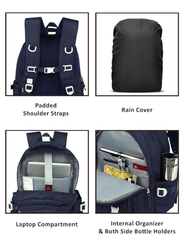 Image of Lavie Sport Horizon Laptop Backpack | 36 Liters | Fits Upto 16 Inch | Laptop Compatiable | Rain Cover | Gift for Boys & Girls