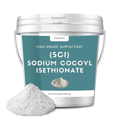 3.5 lb Sodium Cocoyl Isethionate Premium Sodium Cocoyl Isethionate (SCI) Powder Amazing Bubbles Gentle on Skin Biodegradable Suitable for Making Bath Bombs Bath Truffles and More