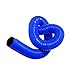 Tubo de vacío industrial, manguera telescópica de goma de PVC azul, tubo de polvo, tubo de ventilación suave y corrugado-140mm * 1m