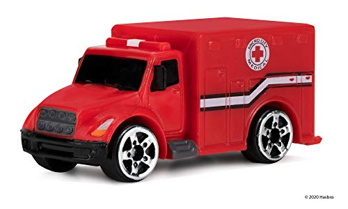 Micro Machines World Packs, Fire & Rescue - Features 5 Highly Detailed Vehicles: Ladder And Heavy Duty Trucks, Ambulance, Command Car, Fire Chief And Corresponding Mm City Scene - Collect Them All #TOP5