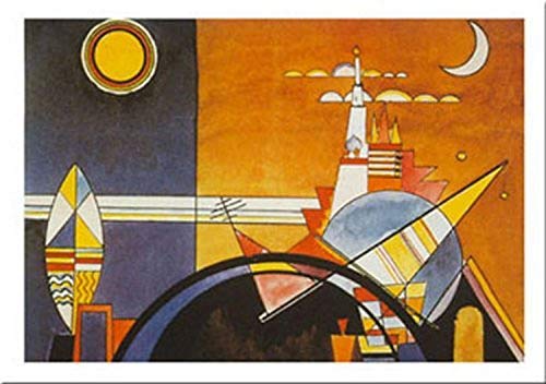 buyartforless La Grande Torre A Kiev by Wassily Kandinsky 20x28 Art Print Poster Wall Decor Abstract Famous Painting