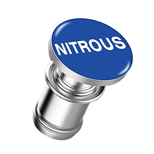 Melife Car Cigarette Lighter Replacement, NITROUS Button 12V Accessory Push Button Fits Most Automotive Vehicles (Blue)