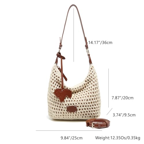 Women's Beach Bag - Summer Soft Large Woven Shoulder Bag Handbag, Beach Handbag, Summer Vacation2