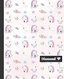  CUADERNO ESCOLAR: Bonito cuaderno de hoja cuadriculada  Tamaño especial para la mochila o cartera del colegio  120 páginas de cuadrícula  Papel ...  Precioso patrón de Unicornios y Cisnes.