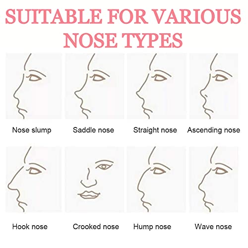 Nose shaper for women men for big nose clip shaping, nose corrector tool,nose correction clip lifting shaper clip,nose clippers (Pink)