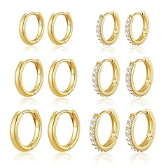 Gold-6Pairs-8mm/10mm/12mm