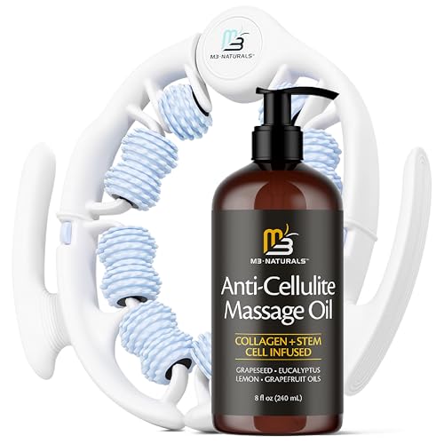 Image of Anti Cellulite Oil and Lymphatic Drainage Massager Kit, 8 fl oz by M3