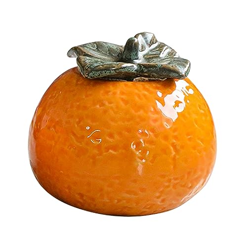 OKUMEYR Jar Tea Storage Ceramic Tea Can Lid Kitchen Jar Lid Smooth Surface Easy to Clean