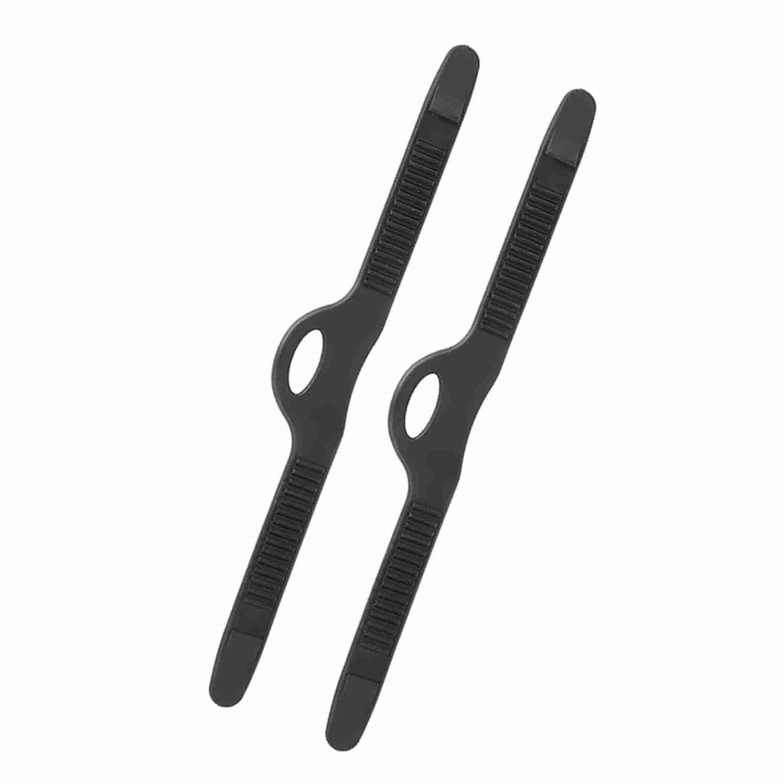 Rubber Flipper Belt - Adjustable Easy Couple for Diving and Snorkeling - Black, 1 Pair