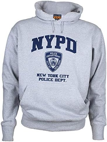 NYPD Hoodie Sweatshirt New York City Police Department Screen Printed Shield