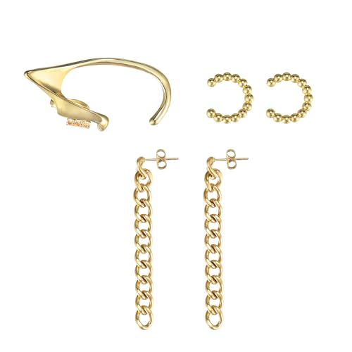 Anime Hunter Earrings Women Hunters Halloween Cosplay Costume Accessories Gold Earrings Set (Gold)