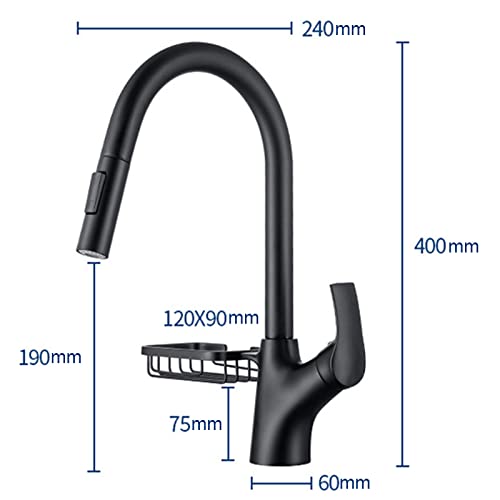 Robinet d'évier de cuisine avec 2 types de modes de sortie d'eau jet et spray - 6
