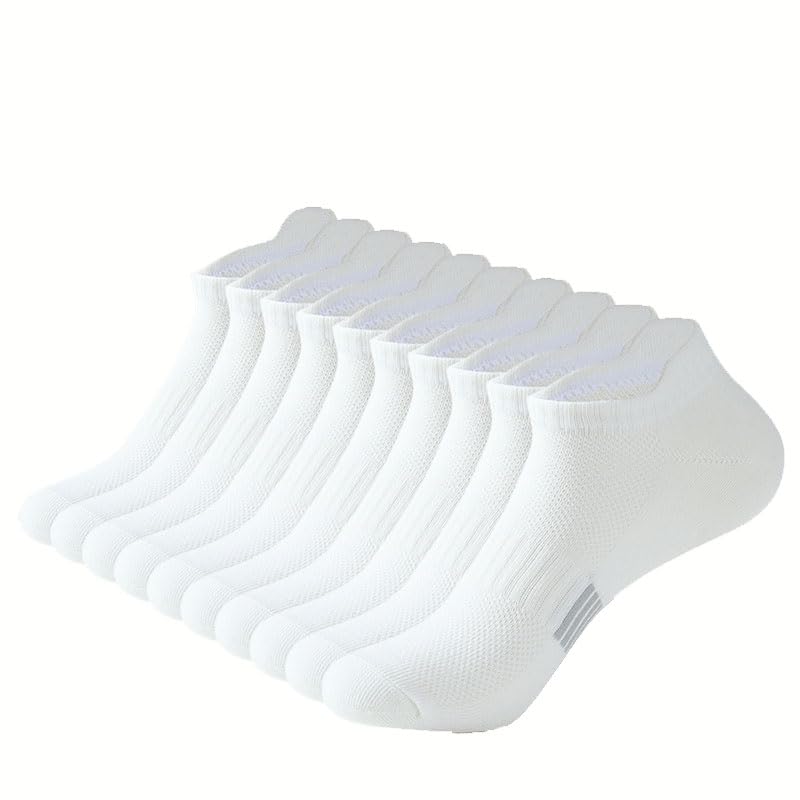 Men's Low Cut Ankle Socks, Anti Odor, Sweat Absorbing, Breathable, Suitable for All Seasons (10 Pairs)3