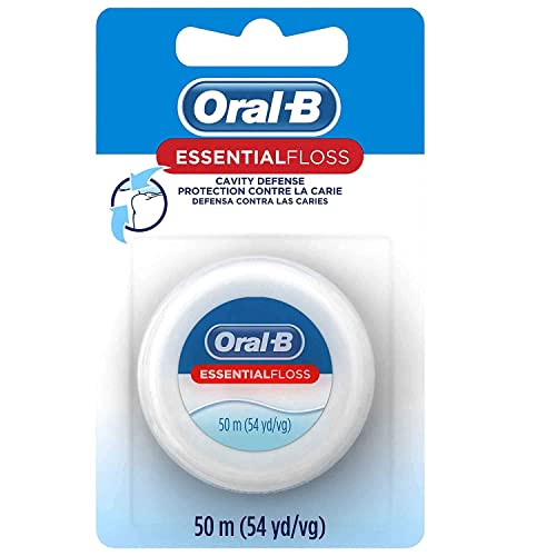 Oral-B Dental Floss, EssentialFloss Cavity Defense, 50 M, Pack of 24