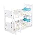 Melissa & Doug Mine to Love Wooden Play Bunk Bed for Dolls, Stuffed Animals - White (2 Beds, Assembled and Stacked, Great Gift for Girls and Boys - Best for 3, 4, 5 Year Olds and Up)