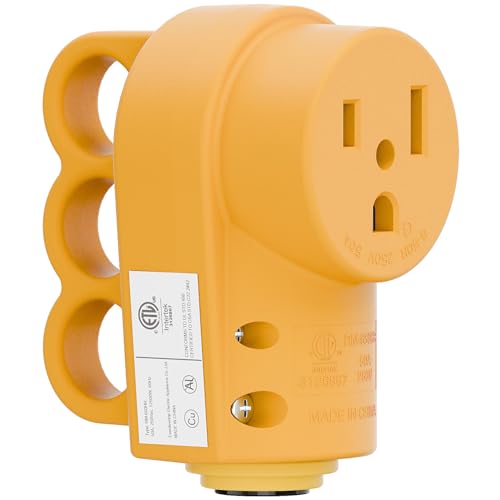 Nema 6-50R Female Welder Receptacle 50A 3-Prong ETL Listed Socket