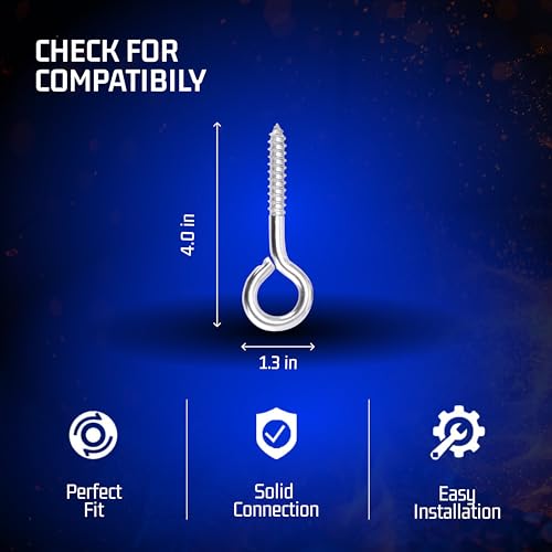 Bolt Dropper BOLT-000211 3/8 Inch X 2.5 Inch Stainless Lag Screw Eye Hooks thumb #2