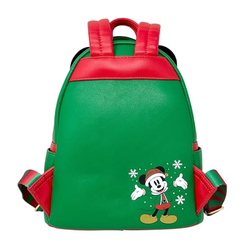 Loungefly Disney Mickey Mouse Elf Holiday Christmas Womens Double Strap Shoulder Bag Purse3
