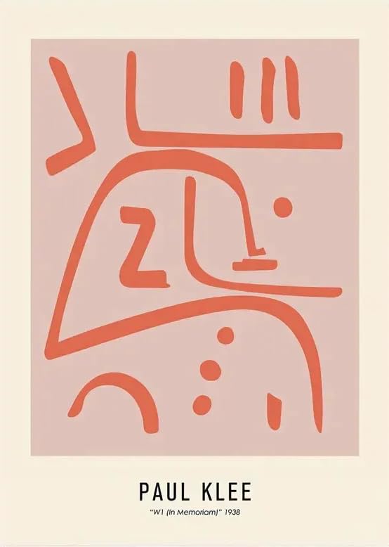 Paul Klee affiche impressions art mural abstrait vintage canvas