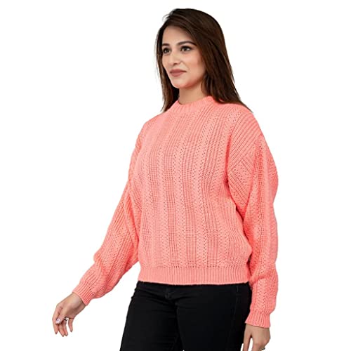 Image of Jai Geeta Hosiery Mills Launches Designer and Knitted Pullover Women Sweater These can be paired with Jeans and Legging in Winter Season Trendy Fashionable Solid