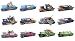 12 Classic Car Party Food Boxes - Hot Rod Collection (2 ea.)