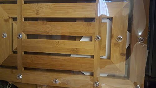 Optimal Products Bamboo Floor and Shower Bath Mat Skid Resistant Duckboard Duck Board (BAMBOO RECTANGULAR DUCKBOARD)