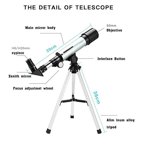 Telescopio Astronómico 90X HD con Trípode para Niños miniatura 3