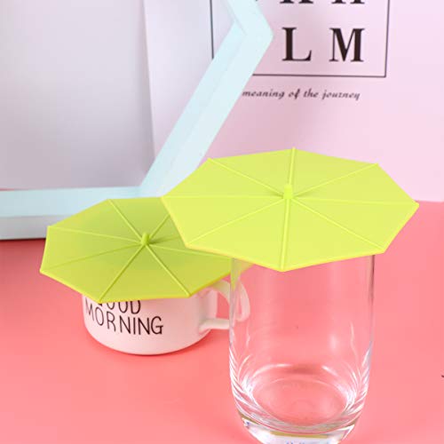 DOITOOL Caneca de café de chá, 3 peças, à prova de vazamento, tampas de silicone para copo seladas p