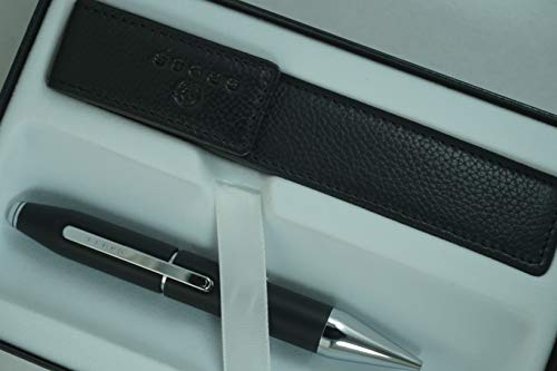 Bolígrafo Rollerball Cross x Series con estuche de cuero negro