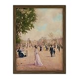 Artery8 Bare The Tuileries Gardens After 1883 Painting Artwork Framed Wall Art Print 18X24 Inch Jard�n Pintura pared