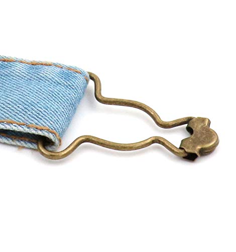 Gourd Shape Overall Suspender Dungaree Buckles, 1-1/4'' Wide Bottom, for Rompers Sewing DIY Bronze - Pack of 20 - Image 4