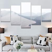 SIGNWIN 5 Panel Canvas Wall Art Modern Art Desert Multicolor Nature Photography Relax/Calm Southwest for Home Decorations Ready to Hang - 60
