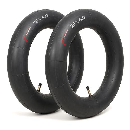 Fincci Fatbike Schlauch 26 x 4.0 - Paar MTB Fahrradschlauch 26 Zoll autoventil Schrader 48 mm 100-559 - Schlauch 26 Zoll Fahrrad für Fat Bike, EBike, Mountainbike,Rennrad Fahrrad, Klapprad