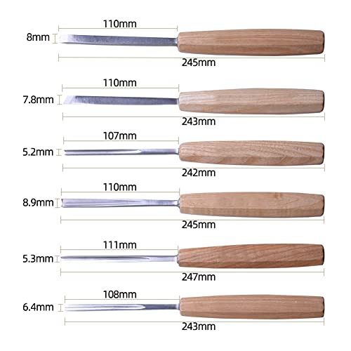 NAGU Magnolia Full Size12pcs Professional Wood Carving Tools Set