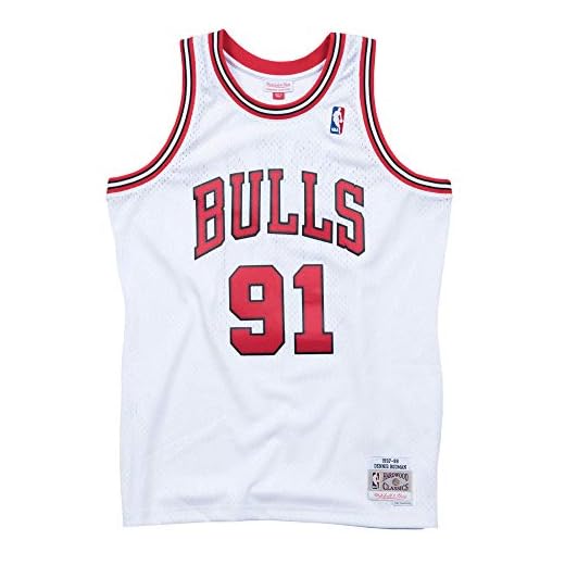 Mitchell & Ness Chicago Bulls Dennis Rodman Camiseta sin Mangas White