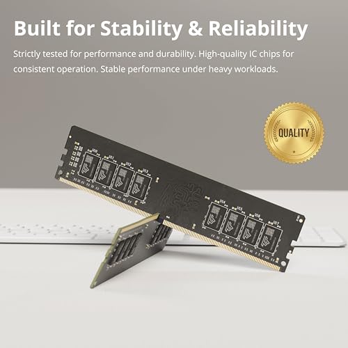 Image of Timetec 8GB DDR4 3200MHz (PC4-3200AA) PC4-25600 UDIMM Desktop RAM - 288-Pin 1.2V CL22 Non-ECC Unbuffered DIMM Memory Module Upgrade