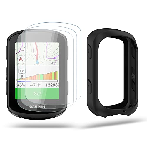 Image of Screen Protector for Garmin Edge 840 Solar /Edge 540 GPS and Silicone Case