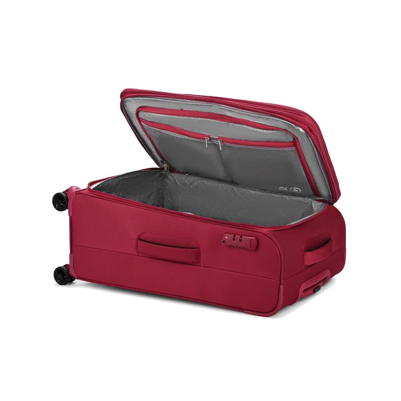Image of VIP Regent Premium 8-Wheel 79 cm Large Expandable Luggage | Anti-Theft SecuriTech Zipper | TSA Accepted Lock | Lightweight & Spacious (RED)