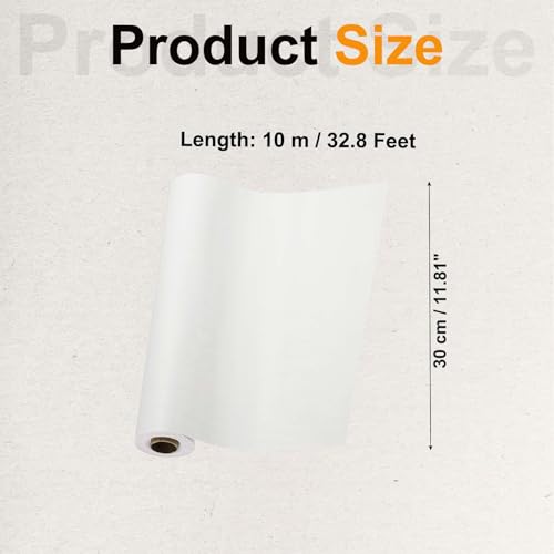 Image of PATIKIL Wood Grain Tape 12 inch x 32 ft, Self-Adhesive Wood Texture Repair Tape Realistic Wooden Effect Patch for Furniture Cabinets Floor Walls, White Wood Grain