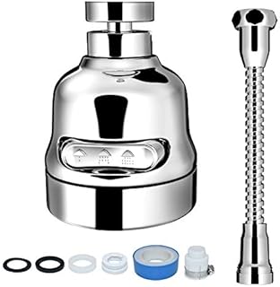 Faucet Sprayer Attachment, VAESIDA Movable Kitchen Sink Tap Spray Head, 360° Rotatable Anti-Splash Faucet Extender with Hose, Best Tap Booster and Water Saving Faucet Sprayer Head Replacement
