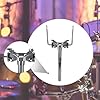 Generic Double Tom Holder Stable Double Tom Arm Clamp for Practice Concerts Drummers #4
