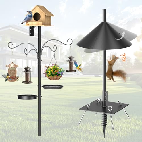 2025 Heavy Duty Squirrel Proof Bird Feeder Pole