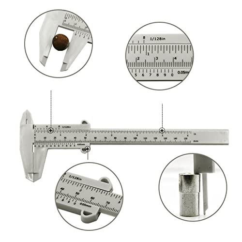 Calibrador Vernier Digital Rojo 0-150 mm miniatura 4